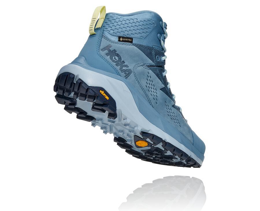 Hiking Boots Womens - Hoka One One Kaha GORE-TEX - Blue - QMWUXCO-08